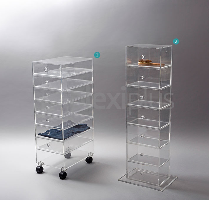 Storage Unit 7 drawers w/wheels A2 trs