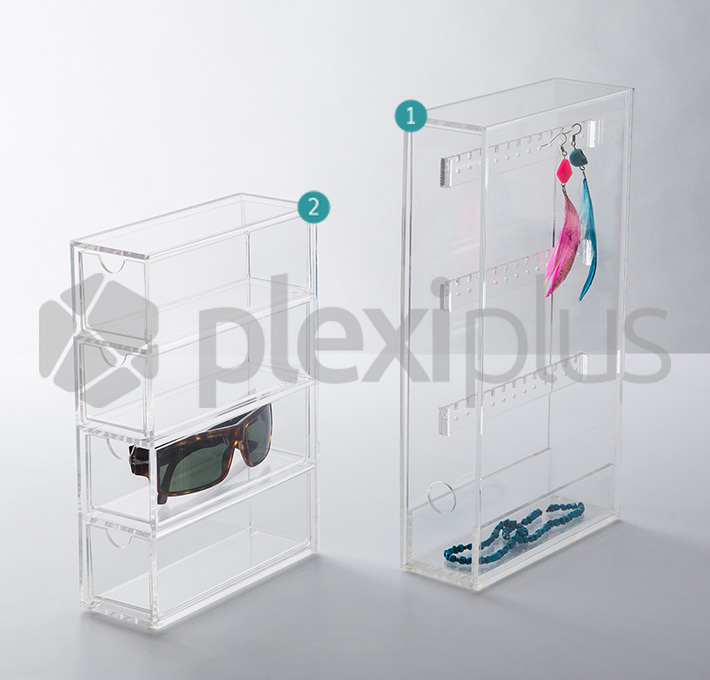 Eyeglass stand 4 drawers