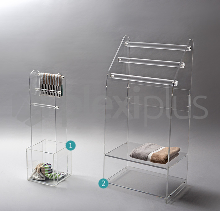 Towel holder LIMA w/bin A1